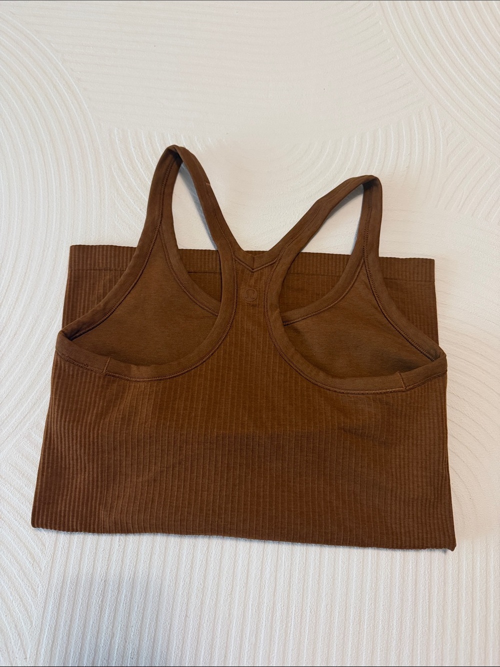 lululemon athletica Chocolate Brown Ribbed Racerback Tank